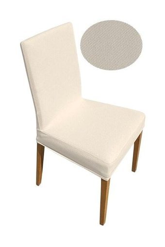 Uygar Home Pamuklu - Polyester Likralı Süngersiz Düz Giydirmeli Bej Tekli Koltuk Örtüsü 38x50 cm