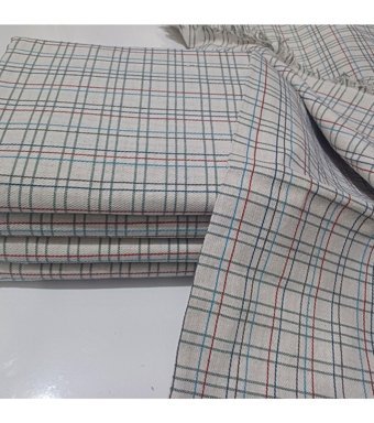 Taşkın Home Pamuklu Polar Saçaklı Süngersiz Çizgili Turuncu Tekli Koltuk Örtüsü 170x220 cm