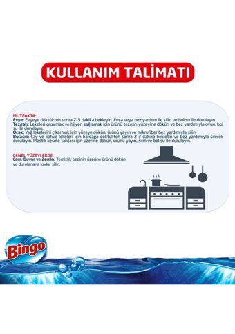 Bingo Oksijen Derinlemesine Hijyen Yüzey Temizleyici 750 ml