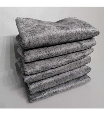 Enti Ev Tekstili 12 Polyester Polar Jakarlı Süngerli Kaymaz Gri Üçlü Koltuk Örtüsü 170x280 cm