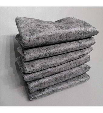 Enti Ev Tekstili 12 Polyester Polar Jakarlı Süngerli Kaymaz Gri Üçlü Koltuk Örtüsü 170x280 cm