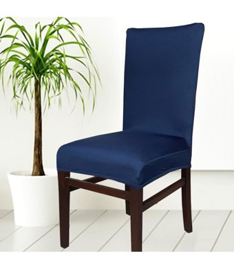 Abeltrade Polyester Süngersiz Düz Giydirmeli Lastikli Lacivert Dörtlü Koltuk Örtüsü 34x48 cm