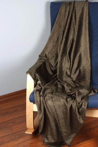 Bc Home Polyester Peluş Süngersiz Düz Yeşil Tekli Koltuk Örtüsü 90x140 cm