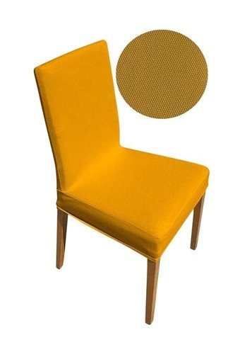 Uygar Home Pamuklu - Polyester Likralı Süngersiz Düz Giydirmeli Sarı Tekli Koltuk Örtüsü 38x50 cm