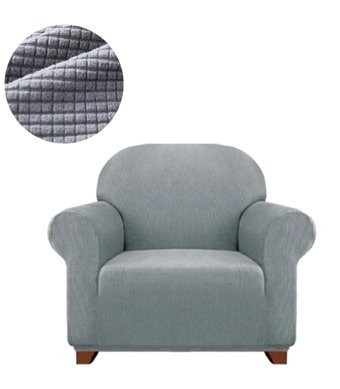 Furkanticaret Pamuklu - Polyester Likralı Süngersiz Düz Giydirmeli Krem Tekli Koltuk Örtüsü 90x100 cm