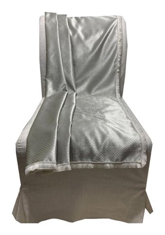 Yastıkminder Kadife Polar Saçaklı Süngersiz Puantiyeli Gri Tekli Koltuk Örtüsü 140x140 cm