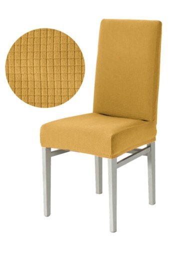 Hanemce Pamuklu - Polyester Likralı Hardal Koltuk Örtüsü 35x45 cm