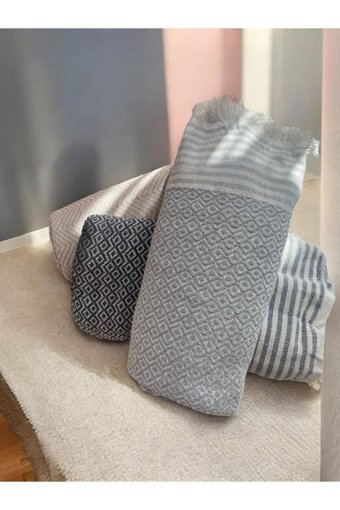 Bt Pasifik Pamuklu Kanvas Jakarlı Süngersiz Armürlü Kahverengi Tekli Koltuk Örtüsü 170x210 cm