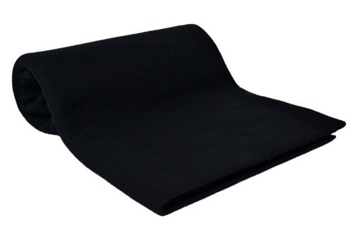 Ecottonworks Akrilik Polar Jakarlı Süngersiz Düz Siyah Üçlü Koltuk Örtüsü 190x220 cm