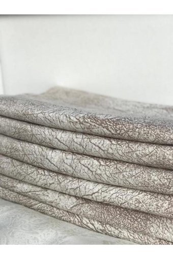 Minel Home Polyester Nubuk Süngersiz Mermer Desenli Kahverengi Tekli Koltuk Örtüsü 175x215 cm