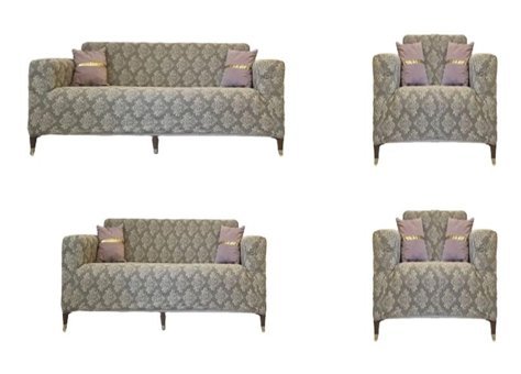 Güzelevim Pamuklu - Polyester Jakarlı Süngersiz Damask Desenli Giydirmeli Kahverengi 3-2-1-1 Koltuk Örtüsü 180x230 cm