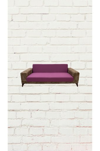 Şahane Ev Mikro Polyester Likralı Jakarlı Süngersiz Düz Giydirmeli Lastikli Pembe İkili Koltuk Örtüsü 78x55 cm