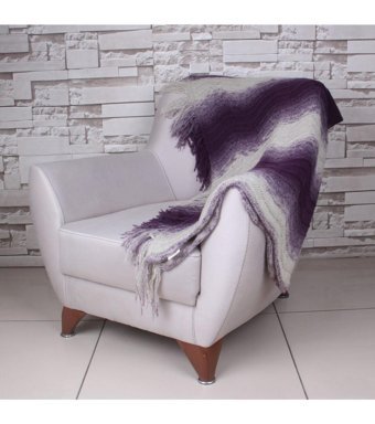 Betires Home Akrilik-Pamuklu Püsküllü Süngersiz Tekli Koltuk Örtüsü 130x170 cm