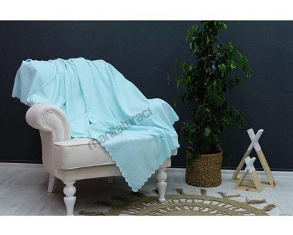 Hazel Polyester Süngerli Düz Yeşil Tekli Koltuk Örtüsü 175x215 cm