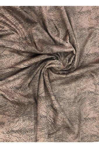 Lavina Pamuklu - Polyester Nubuk Süngersiz Çizgili Pembe Tekli Koltuk Örtüsü 130x170 cm