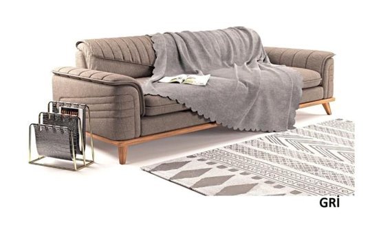 A.S.T Topdağı Tekstil Şönil Süngersiz Düz Bej Tekli Koltuk Örtüsü 165x210 cm
