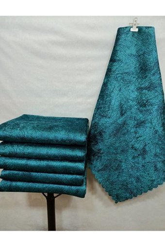 Madame Clean Home Polyester Süngerli Çizgili Turkuaz Tekli Koltuk Örtüsü 175x215 cm