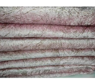 Favoriteks Kadife Süngerli Soyut Desenli Pembe Tekli Koltuk Örtüsü 170x210 cm