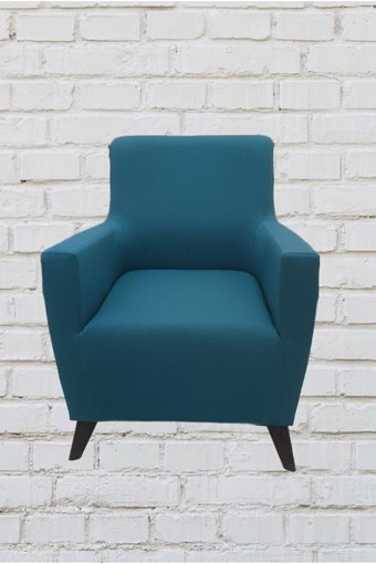 Şahane Ev Mikro Polyester Likralı Jakarlı Süngersiz Düz Giydirmeli Lastikli Mavi Tekli Koltuk Örtüsü 55x8 cm