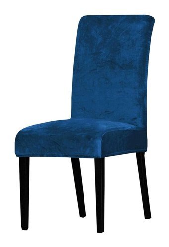 Abeltrade Kadife Likralı Süngersiz Düz Giydirmeli Lastikli Lacivert Altılı Koltuk Örtüsü 70x130 cm