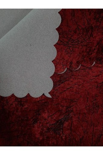 Çıkrıkçı Tekstil Pamuklu - Polyester Polar Jakarlı Süngerli Kırmızı Üçlü Koltuk Örtüsü 175x215 cm