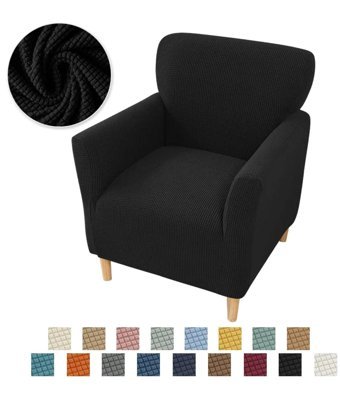 İntil Pamuklu - Polyester Likralı Süngersiz Kareli Giydirmeli Krem Tekli Koltuk Örtüsü 180x230 cm