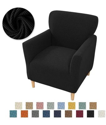 İntil Pamuklu - Polyester Likralı Süngersiz Kareli Giydirmeli Krem Tekli Koltuk Örtüsü 180x230 cm
