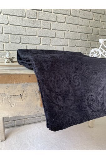 Akyol Home Pamuklu Saten Süngerli Siyah Tekli Koltuk Örtüsü 170x220 cm