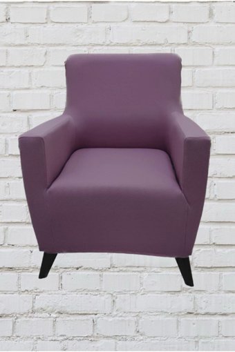 Şahane Ev Mikro Polyester Likralı Jakarlı Süngersiz Düz Giydirmeli Lastikli Pembe Tekli Koltuk Örtüsü 140 cm