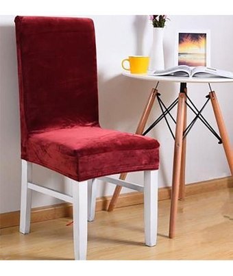 Cocona Pamuklu Likralı Düz Kırmızı Koltuk Örtüsü 46x46 cm