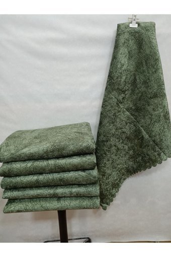Madame Clean Home Polyester Süngerli Çizgili Yeşil Tekli Koltuk Örtüsü 175x215 cm