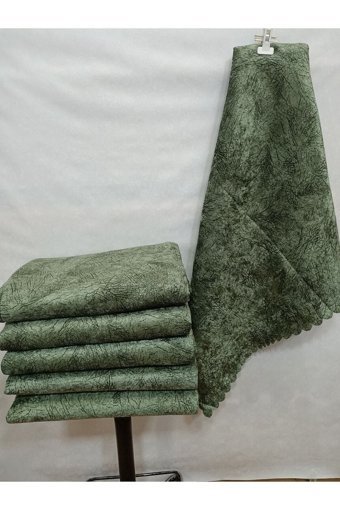 Madame Clean Home Polyester Süngerli Çizgili Yeşil Tekli Koltuk Örtüsü 175x215 cm