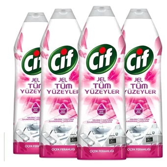 Cif Jel Çiçek Ferahlığı Yüzey Temizleyici 4x750 ml