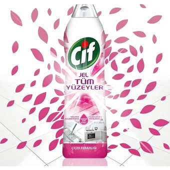 Cif Jel Çiçek Ferahlığı Yüzey Temizleyici 4x750 ml