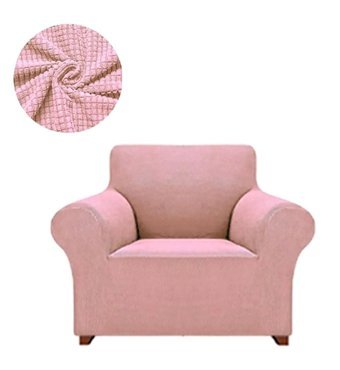 Furkanticaret Pamuklu - Polyester Likralı Süngersiz Düz Giydirmeli Somon Tekli Koltuk Örtüsü 90x100 cm