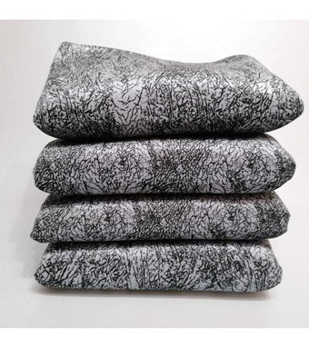 Ayhan Home Polyester Süngerli Mermer Desenli Antrasit Tekli Koltuk Örtüsü 175x215 cm