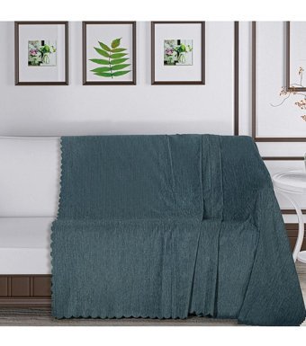 Solinas Collection Polyester Polar Süngersiz Düz Su Geçirmez Lacivert Tekli Koltuk Örtüsü 180x215 cm