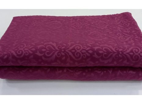 Ceyizimdekor Polyester Polar Jakarlı Süngerli Bordo Üçlü Koltuk Örtüsü 180x215 cm