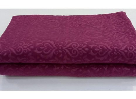 Ceyizimdekor Polyester Polar Jakarlı Süngerli Bordo Üçlü Koltuk Örtüsü 180x215 cm