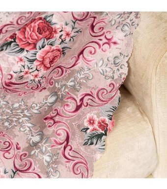 Benimol Polyester Süngersiz Damask Desenli Vizon Tekli Koltuk Örtüsü 175x215 cm
