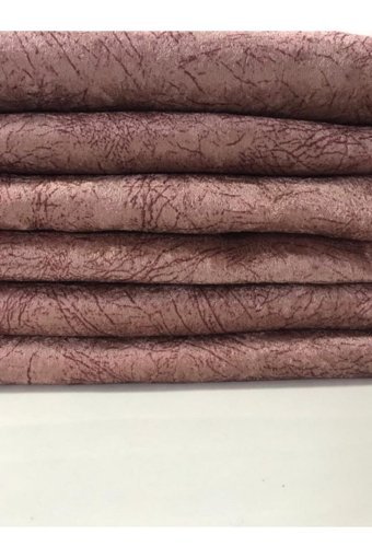 Moda Perde Polyester Süngerli Çizgili Pembe Tekli Koltuk Örtüsü 170x210 cm
