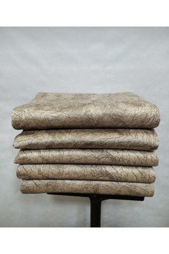 Selay Home Kadife Tay Tüyü Jakarlı Süngerli Çizgili Su Geçirmez Kahverengi Üçlü Koltuk Örtüsü 175x210 cm