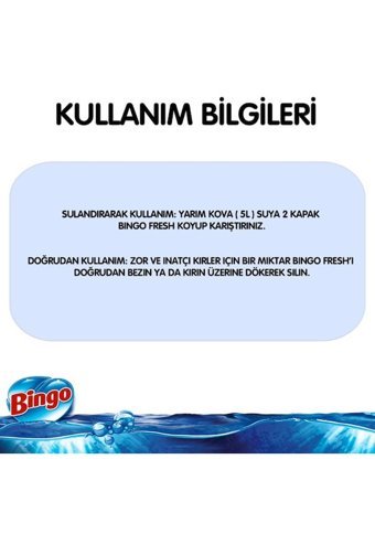 Bingo Masal Yüzey Temizleyici 2.5 lt