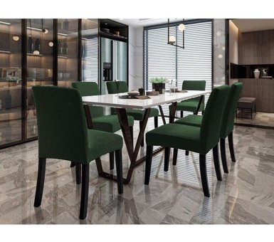 Özmakan Pamuklu - Polyester Likralı Jakarlı Süngersiz Çizgili Giydirmeli Haki Altılı Koltuk Örtüsü 44x52 cm