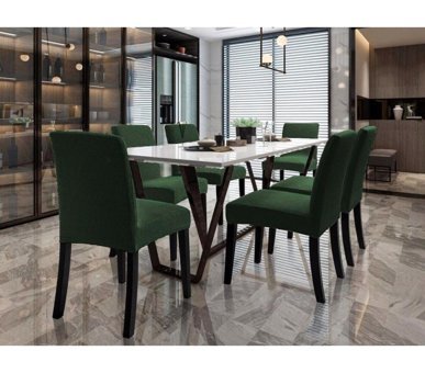 Özmakan Pamuklu - Polyester Likralı Jakarlı Süngersiz Çizgili Giydirmeli Haki Altılı Koltuk Örtüsü 44x52 cm