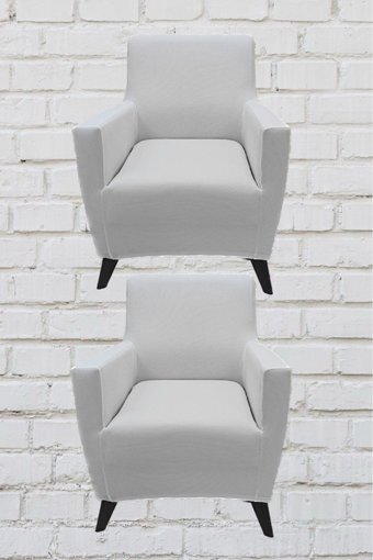 Şahane Ev Mikro Polyester Likralı Jakarlı Süngersiz Düz Giydirmeli Lastikli Bej Tekli Koltuk Örtüsü 38x46 cm