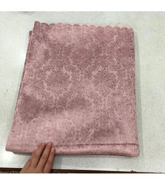 Turkanlar Home Kadife Polar Süngerli Geometrik Desenli Su Geçirmez Pembe Tekli Koltuk Örtüsü 180x200 cm
