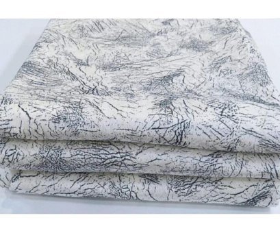 Hilal Home Kadife Süngerli Çizgili Beyaz Tekli Koltuk Örtüsü 170x240 cm