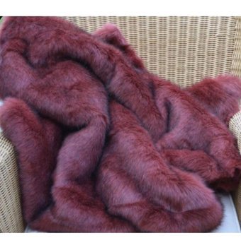 Mer Home Polyester Peluş Süngersiz Bordo Tekli Koltuk Örtüsü 130x150 cm