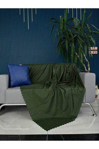 Bella Home Şönil Süngersiz Düz Haki Tekli Koltuk Örtüsü 170x220 cm